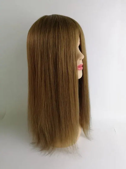 Top Quality 100% Chinese Human Hair Toupee Full Lace Human Hair Toupee for Women