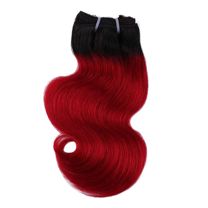 BHF Ombre Brazilian Body Wave Human Hair Bundles 50g/pc 1B/27 & 1B/613 Remy Hair Extensions 8 Inch can make wigs Halloween Day