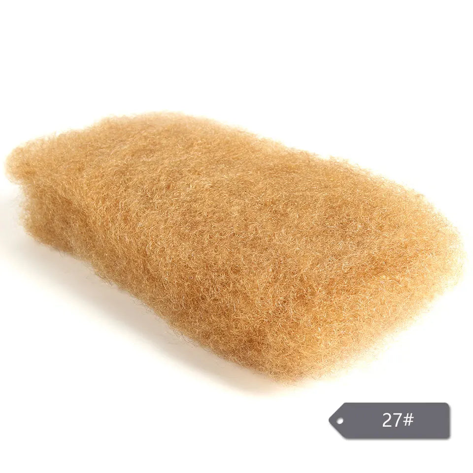 Afro Kinky Bulk Hair No Attachment Peruvian Afro Curly Bulk Human Hair Sleek Virgin Remy Dreadlock 1Pc Natural Color Braids Hair