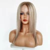 Premium  Quality 100%  Raw Virgin Human Hair All Hand Tied Silk Base Top Medical Wig with Silicone Top for Cancer Patient
