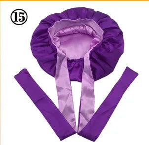 Diamond Luxury Mommy and Me Double Satin Silk Bonnet with Edge Band Head Wrap Bonnet Vendor Custom Ready Ship Silk Hair Bonnets