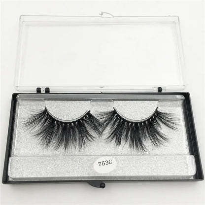 RED SIREN Dramatic Long Thick 25mm Mink Lashes Wholesale Bulk False Eyelashes