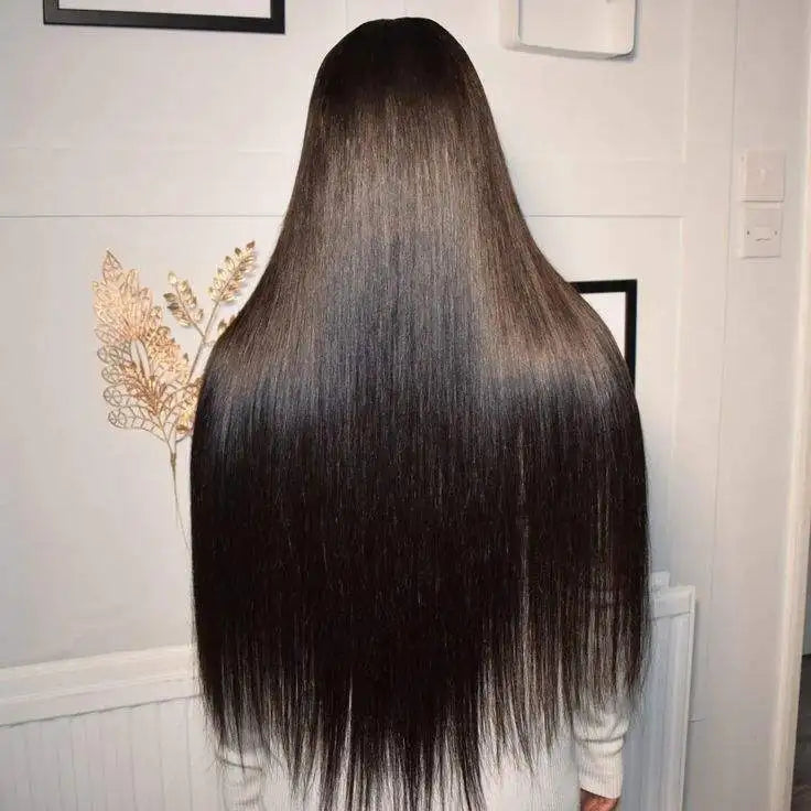 26 Inch Bone Straight HD Lace Frontal Wig 13x4 - 100% Human Hair Pre Plucked with 200% Density for Women Vietnamese Wigs