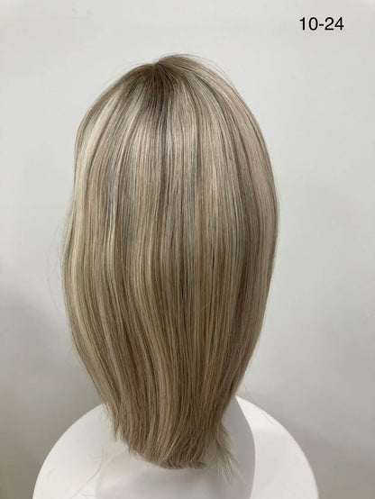 Premium European Virgin Hair Medical Wig Silk Base Medium Adjustable Wig for Cancer Patients Custom Natural Scalp Hairpiece HD