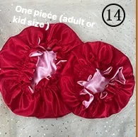 Diamond Luxury Mommy and Me Double Satin Silk Bonnet with Edge Band Head Wrap Bonnet Vendor Custom Ready Ship Silk Hair Bonnets
