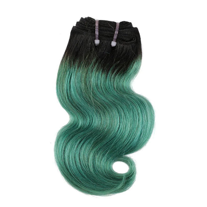 BHF Ombre Brazilian Body Wave Human Hair Bundles 50g/pc 1B/27 & 1B/613 Remy Hair Extensions 8 Inch can make wigs Halloween Day