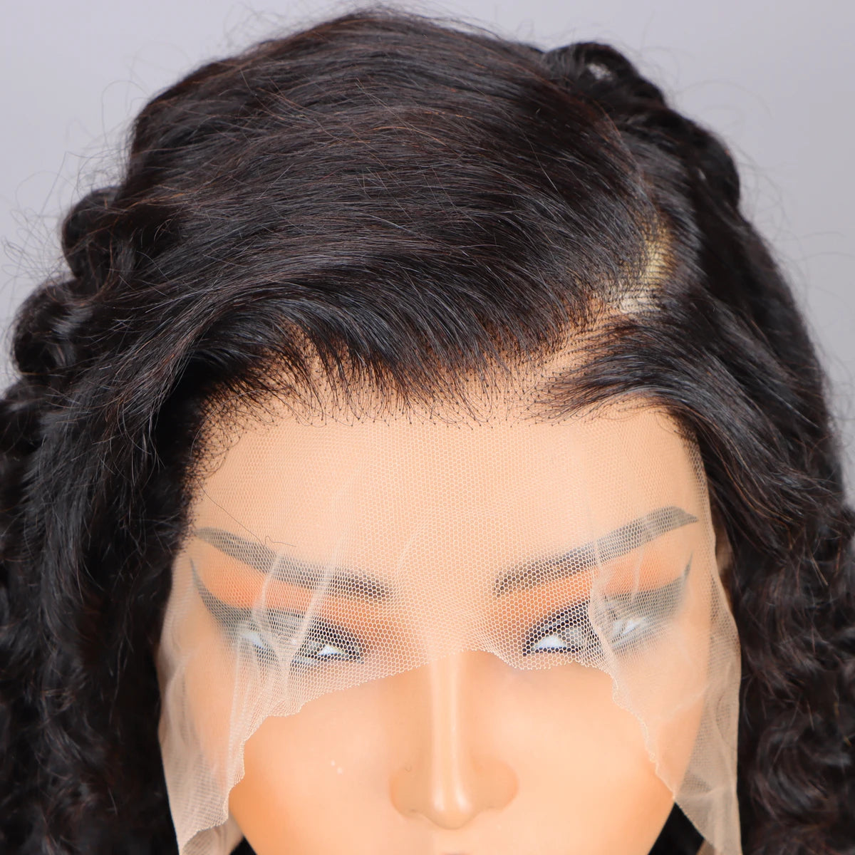 100% Human Hair 13x4 Water Wave Lace Frontal Wig HD 20 Inch 13x4 Lace Front Wigs Water Loose Waves Black Brazilian Pre Plucked