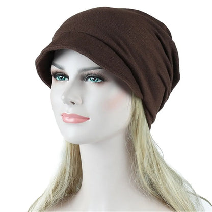 Women Soft Satin Lining India Hat Stretch Sleep Cap Muslim Ruffle Cancer Chemo Hat Beanie Scarf Turban Head Wrap Cap