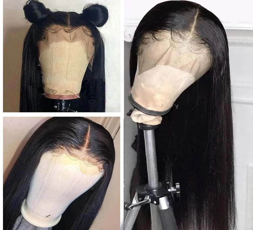 26 Inch Bone Straight HD Lace Frontal Wig 13x4 - 100% Human Hair Pre Plucked with 200% Density for Women Vietnamese Wigs