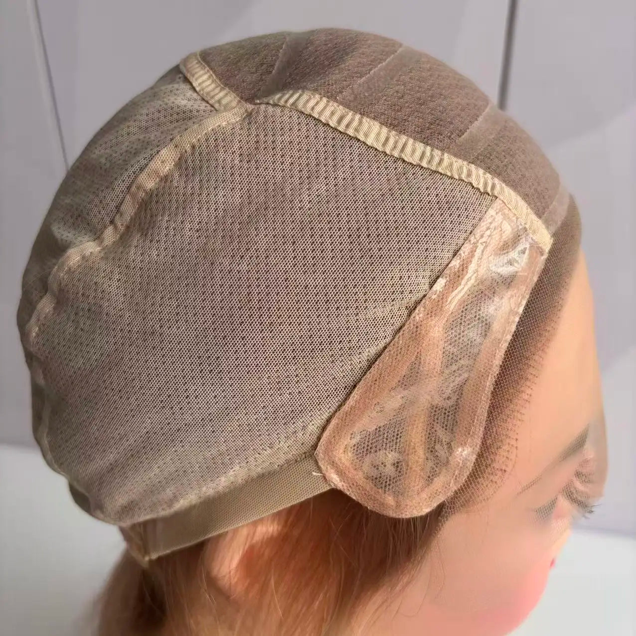 100%Hand-Tied  Human Hair Silk Top Silk Base Top Medical Wig Human Hair Medical Wig for Cancer Patients  Silicone