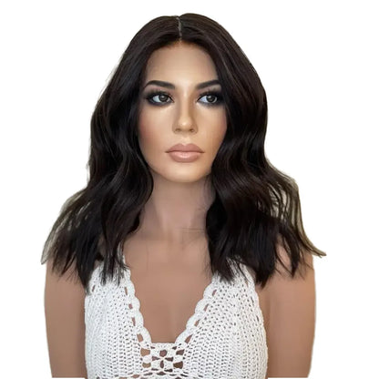 2025 Custom Made 100% Human Raw Hair PU Patchwork Transparent Lace Medical Wigs With for Cancer Patients Women