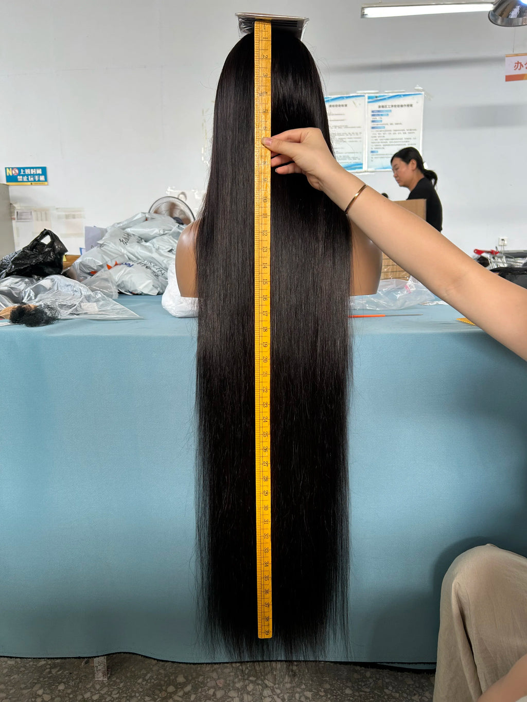 26 Inch Bone Straight HD Lace Frontal Wig 13x4 - 100% Human Hair Pre Plucked with 200% Density for Women Vietnamese Wigs
