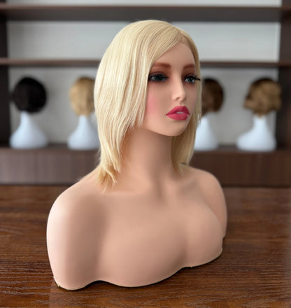 Unprocessed Raw Hair Full Hand Tied Medical Wig