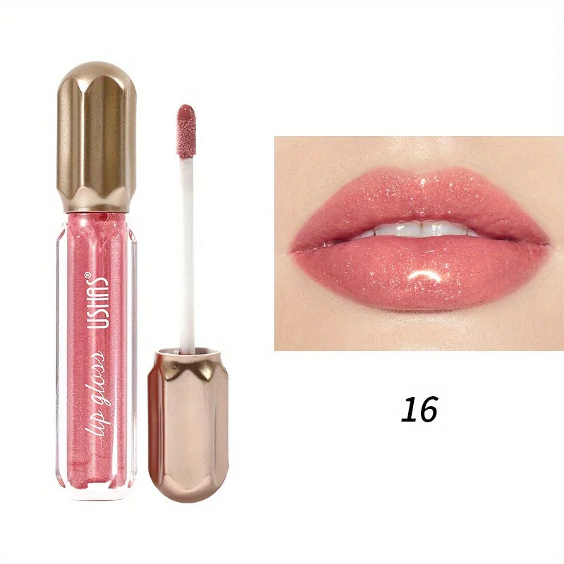 5-Color Jelly Lipsticks, Temperature Color Changing Crystal Flower Lip Gloss, Long Lasting Nourishing Hydrating Rosehip Oil Lips
