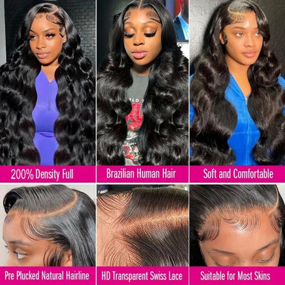 13X6 Lace Front Wig Body Wave Human Hair Wig