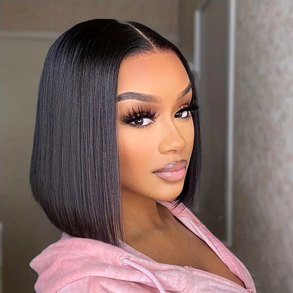Bob Wig Human Hair 100% Short Straight Lace Front Wig 4X4 5X5 Hd Lace Closure Wig Glueless Wear And Go 13X6 Hd Lace Frontal Wig