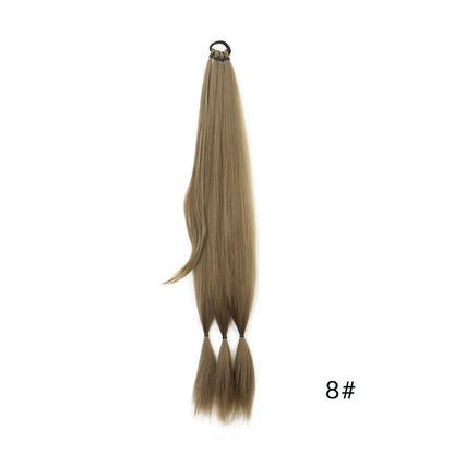Synthetic Long Braided Ponytail ExteNatural Soft Hair Piece Daily Wear 30 Inch