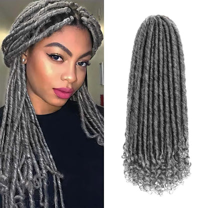 Goddess Locs Crochet Hair 16/20 Inch Straight Faux Locs
