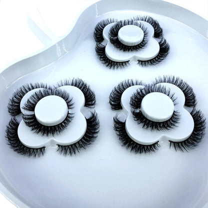 9 pairs of 8-25mm 3D mink eyelashes
