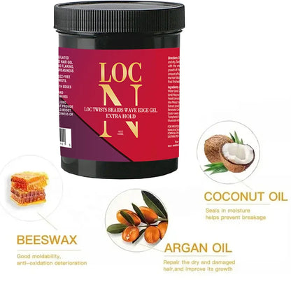Loc Twists Braids Wave Edge Gel Extra Hold Hair Control Styling Braiding Cream Hair Styling Product Wholesale Custome Label 16OZ