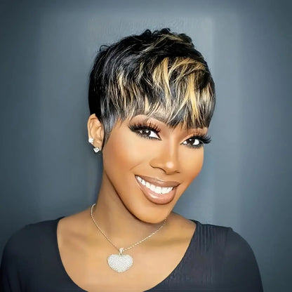 Short Pixie Cut Synthetic Hair Wig