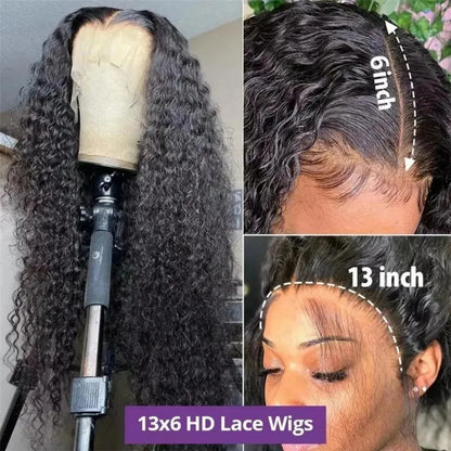 Glueless Curly Deep Wave Human Hair