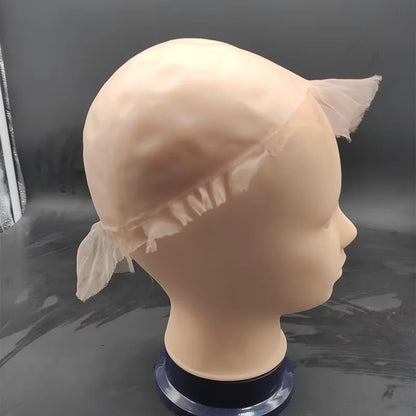 Wig Simulation Scalp,  PU Rubber Bottom Mesh Cap Imitation Biological Hair Block Mesh Bottom Material, For Making Men's Toupee w