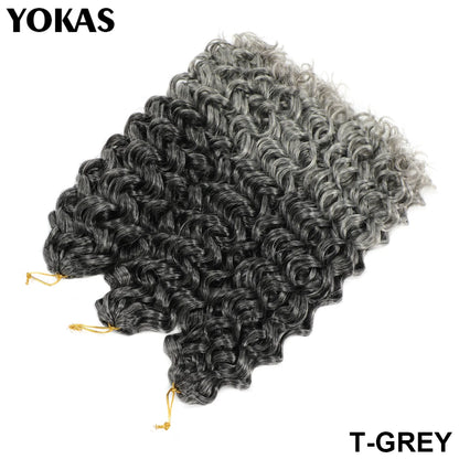 GOGO Curl Synthetic Crochet Hair Extensions For Female 14 18 22 Inch Faux Locs Afro Curl Braiding Hair Strands For African Women