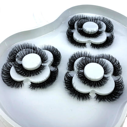 9 pairs of 8-25mm 3D mink eyelashes