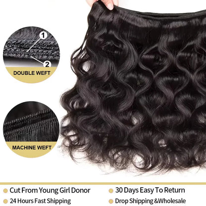30 40Inch 3 4 Bundle Loose Body Wave Bundles