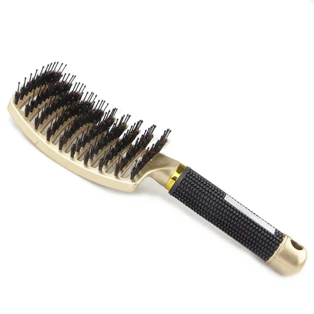 Hair Brush Scalp Massage Comb Hairbrush Boar Bristle Nylon Women Wet Curly Detangle Hair Brush Salon Hairdressing Styling Tool