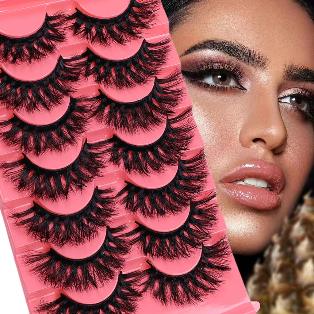 7 pairs of three-dimensional eyelashes from Europe and America perform thick internet celebrity makeup 3D sunflower simulation