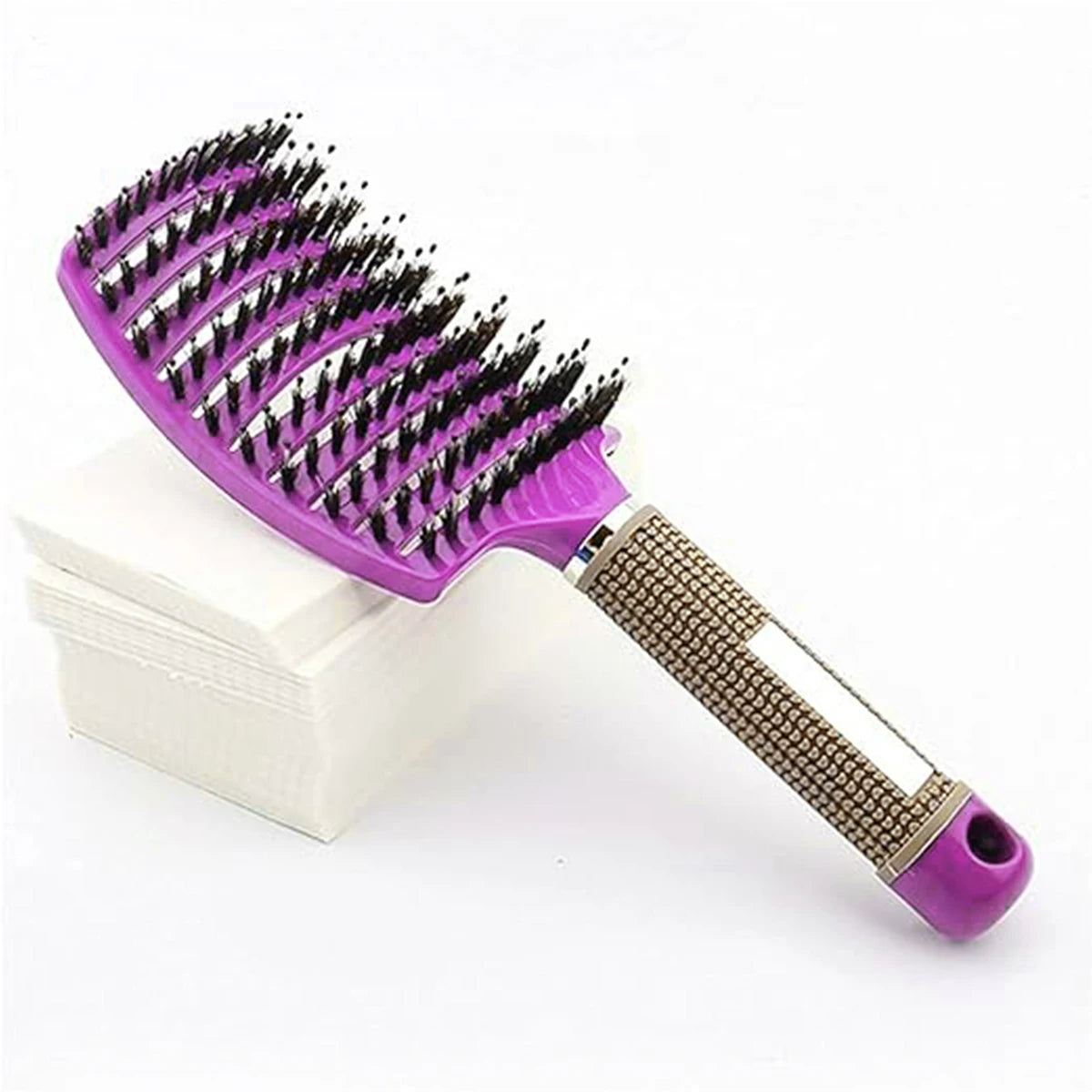 Hair Brush Scalp Massage Comb Hairbrush Boar Bristle Nylon Women Wet Curly Detangle Hair Brush Salon Hairdressing Styling Tool