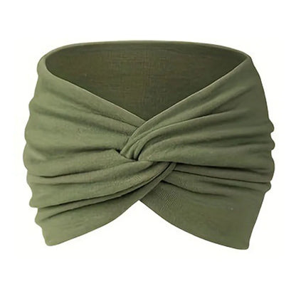 Women Headbands African Wide Hair Wrap Turban Twist Headband for Women Large Sport Workout Stretch Non-slip Big Hair Bands