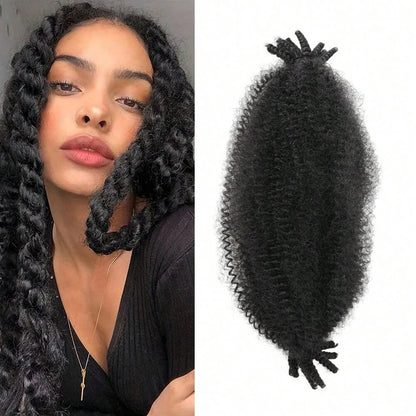 Synthetic Wig Twist Hair Marley Twist Braiding Hair Springy Afro Twist Hair for Soft Locs Passion Twist Hair Butterfly Locs Hair