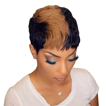 Short Bob Wig Human Hair Wigs Pixie Cut