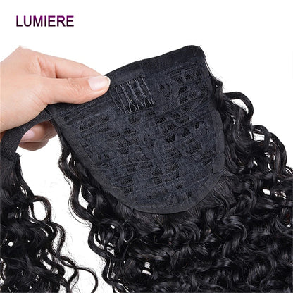 Afro Kinky Deep Water Curly Wave Ponytail