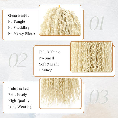 3X Pre-Looped Curly Synthetic Zizi Braids