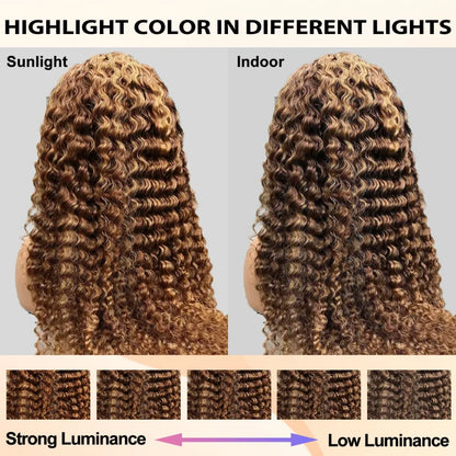 Deep Wave Highlight Lace Front Wig