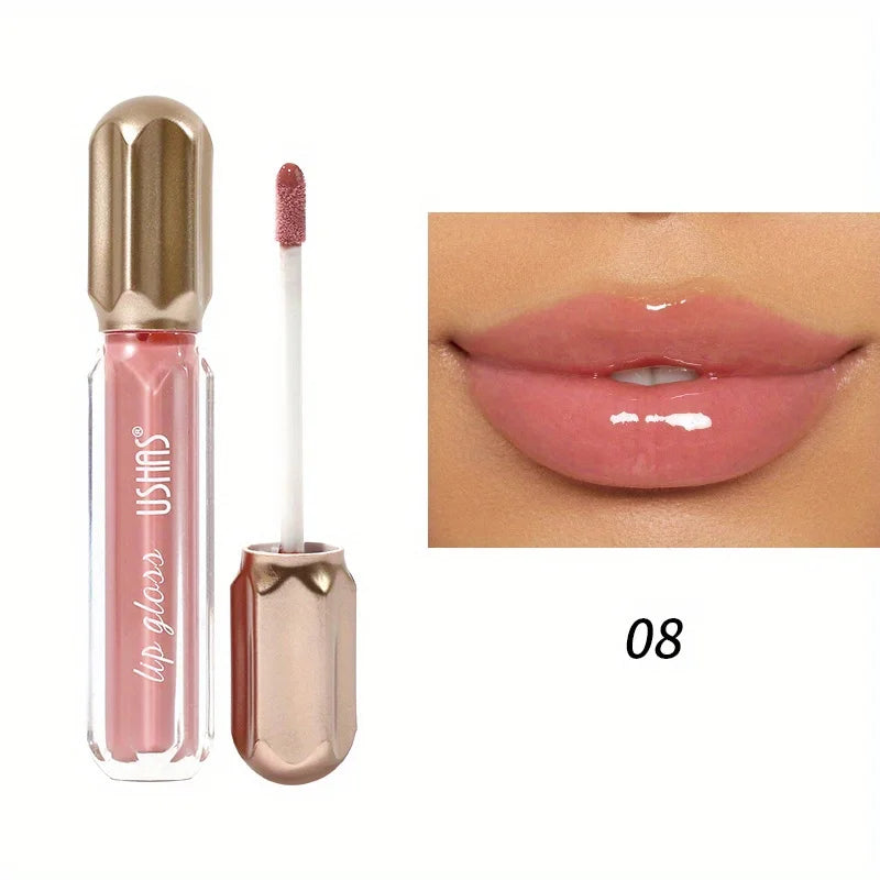 5-Color Jelly Lipsticks, Temperature Color Changing Crystal Flower Lip Gloss, Long Lasting Nourishing Hydrating Rosehip Oil Lips