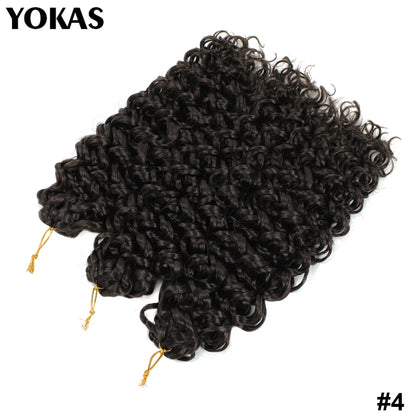 GOGO Curl Synthetic Crochet Hair Extensions For Female 14 18 22 Inch Faux Locs Afro Curl Braiding Hair Strands For African Women