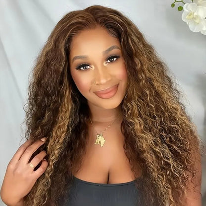 Deep Wave Highlight Lace Front Wig