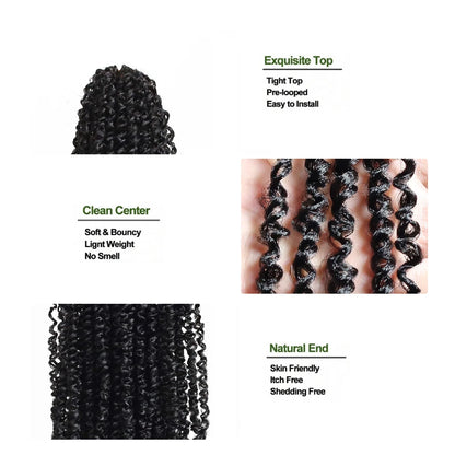 Synthenic Passion Twist Crochet Hair