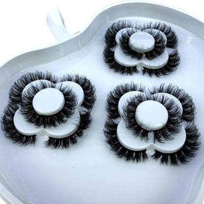 9 pairs of 8-25mm 3D mink eyelashes