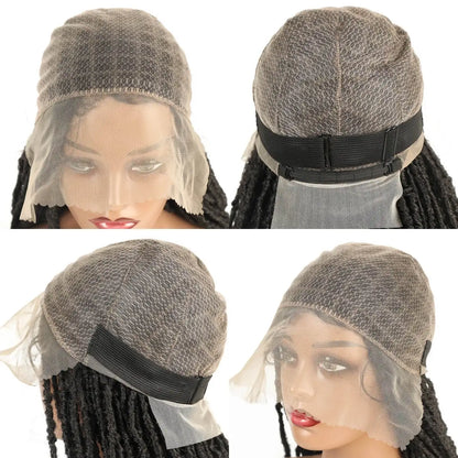 Synthetic Faux Locs Wig Full Lace Dreadlock Wig with Baby Hair Long Twist Dreads Wig Knotless New Locks Wigs Black