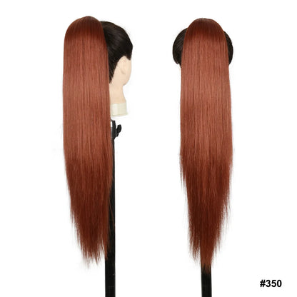 Julilanna Synthetic Kanekalon Futura Fiber Body Ocean Curly Brazilian Straight Water Wave Hair Extensions Synthetic Ponytail