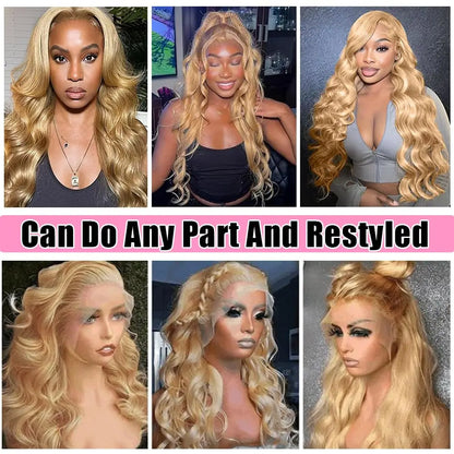 34 36inch 27 Honey Blonde Body Wave Wig