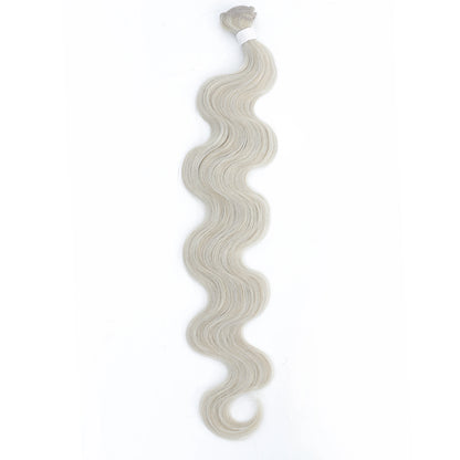 Blond 613 Sliver Gray Body Wave Hair Bundles 26 Inches Highlight Piano 27/613 Natural Synthetic Hair Weave Ombre Brown Ponytail