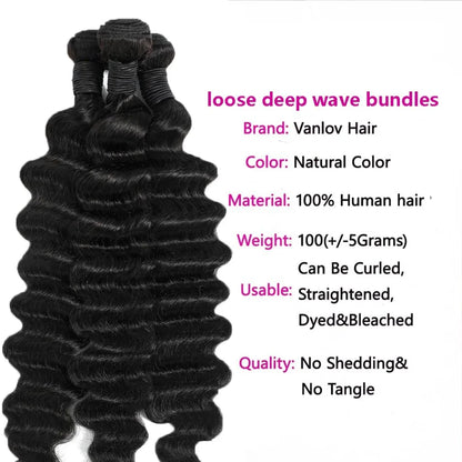 Loose Deep Wave Human Hair Bundles