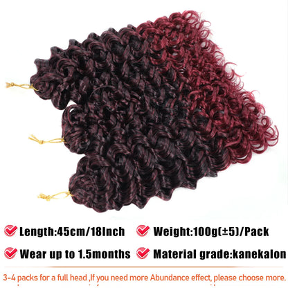 GOGO Curl Synthetic Crochet Hair Extensions For Female 14 18 22 Inch Faux Locs Afro Curl Braiding Hair Strands For African Women